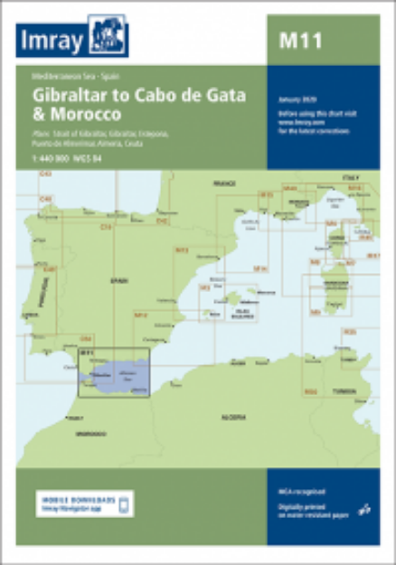 Imray M 11 - Gibraltar to Cabo de Gata & Marocco de